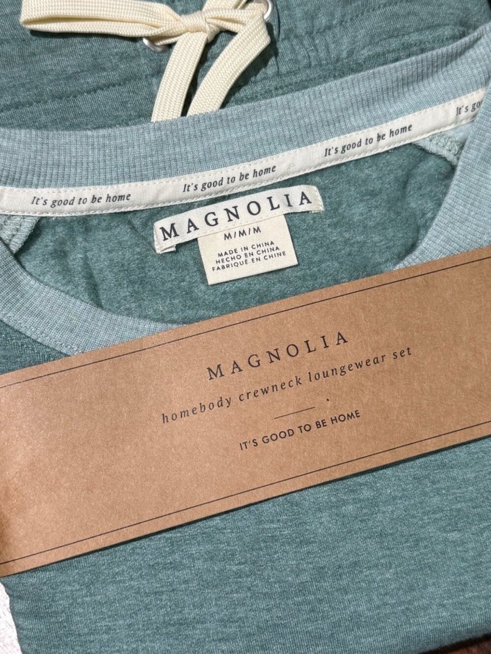 size XXL SOFT! Magnolia Home Homebody Lounge Wear Pajama Set Alpine Green Joanna - Picture 4 of 9